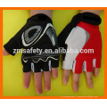 Gants sans doigts de paume de paume d&#39;impression de silicone de glissière de tissu de mode de Lycra de mode faite sur commande pour des sports de vélo